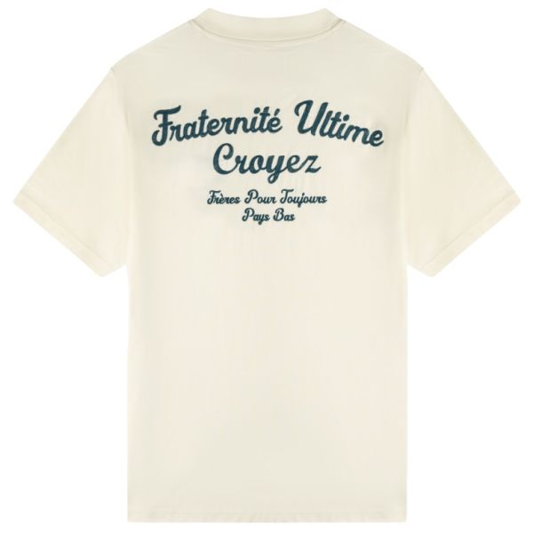 Croyez Fraternité T-shirt Beige/Blauw