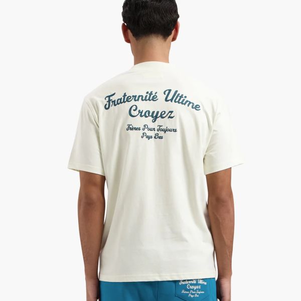 Croyez Fraternité T-shirt Beige/Blauw