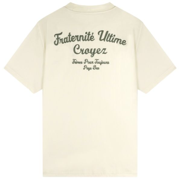 Croyez Fraternité T-shirt Beige/Groen
