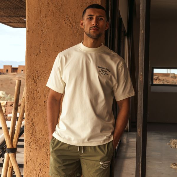Croyez Fraternité T-shirt Beige/Groen