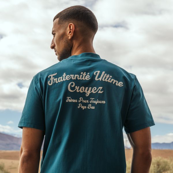 Croyez Fraternité T-shirt Blauw