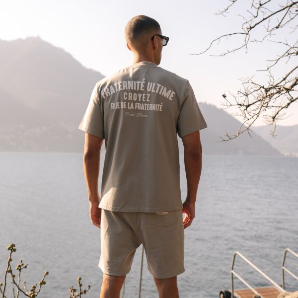 Croyez Fraternité T-shirt Grijs