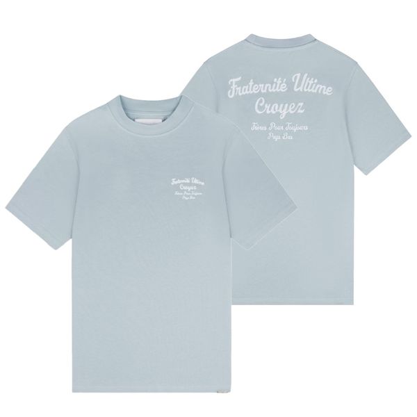 croyez fraternité t-shirt blauw
