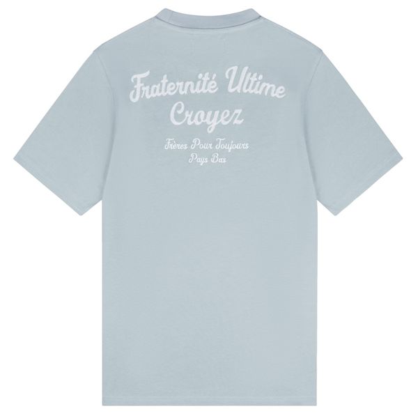croyez fraternité t-shirt blauw