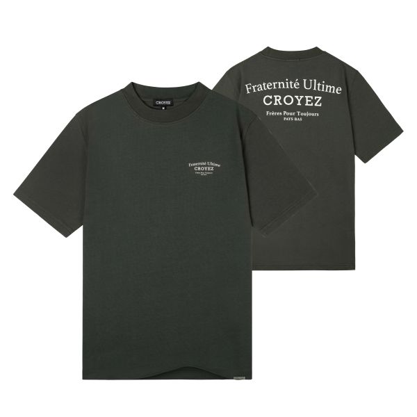 Croyez Fraternité T-Shirt Donker Groen