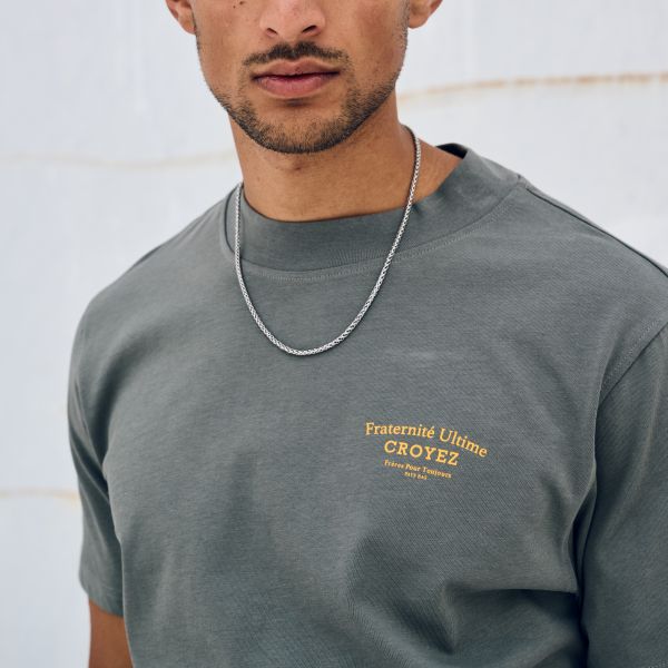 Croyez Fraternité T-shirt Grijs