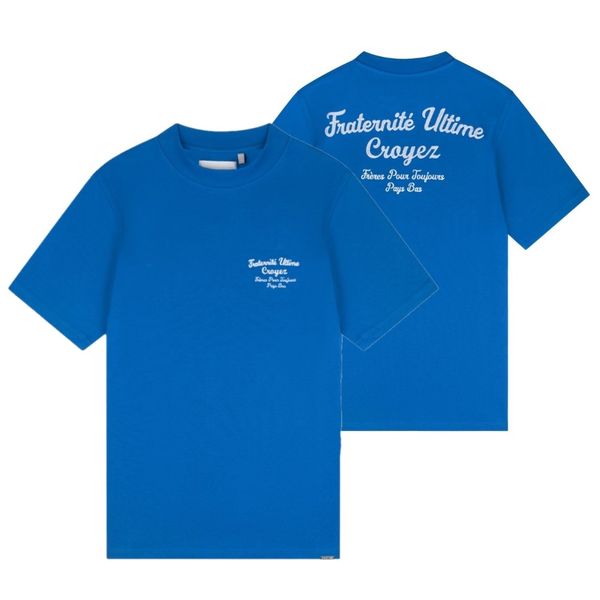 croyez fraternité t-shirt kobalt