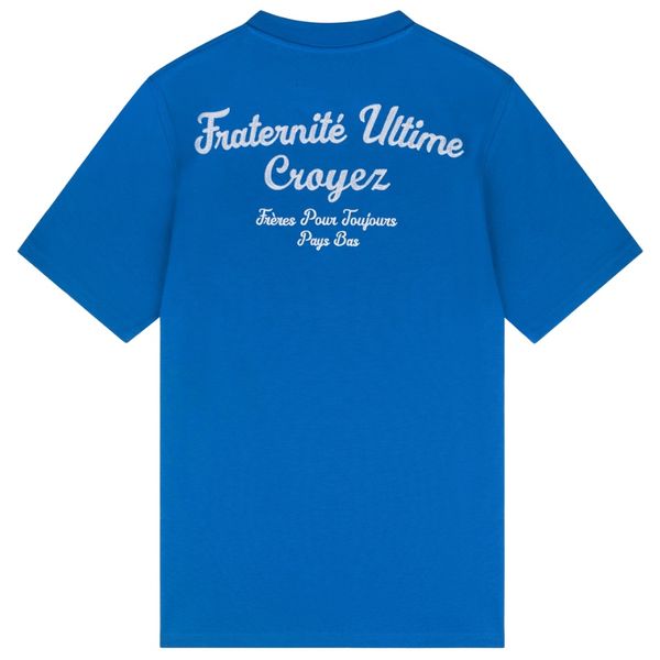 croyez fraternité t-shirt kobalt
