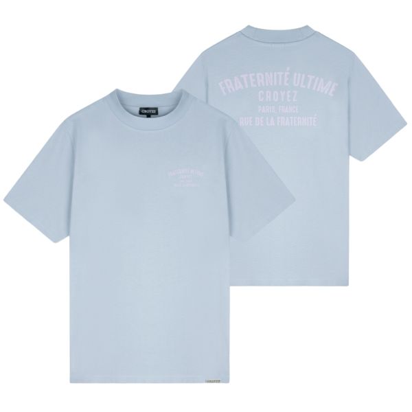 Croyez Fraternité T-shirt Licht Blauw