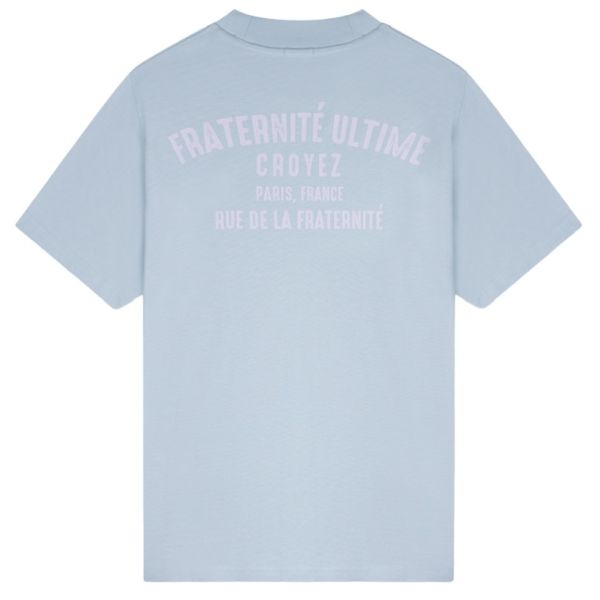 Croyez Fraternité T-shirt Licht Blauw