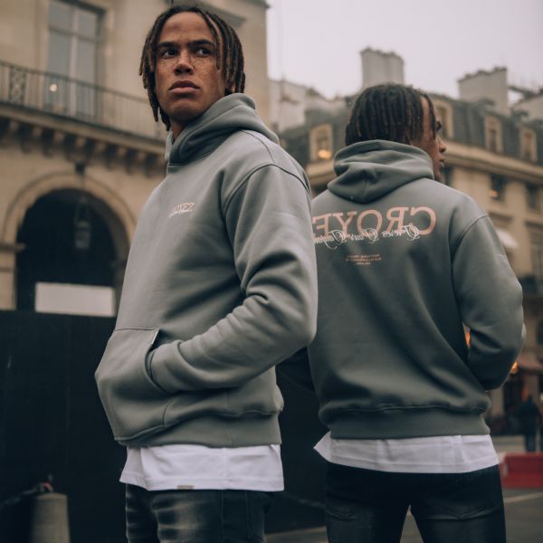 Croyez Frères Hoodie Antraciet