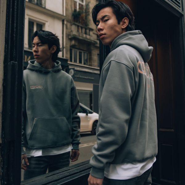 Croyez Frères Hoodie Antraciet