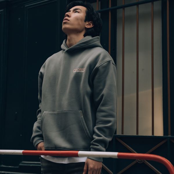 Croyez Frères Hoodie Antraciet