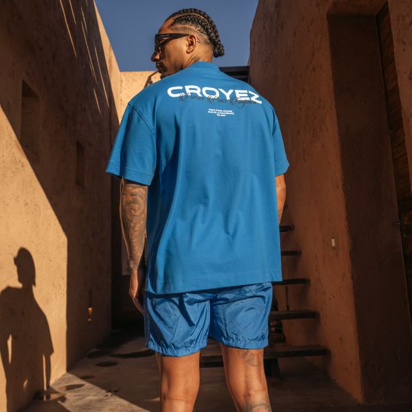 Croyez Frères T-shirt Blauw