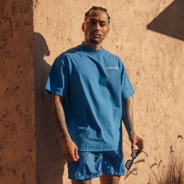 Croyez Frères T-shirt Blauw