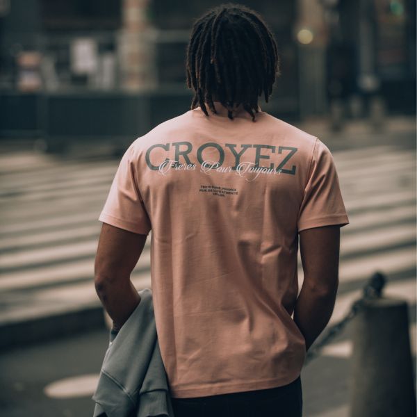 Croyez freres t-shirt roze