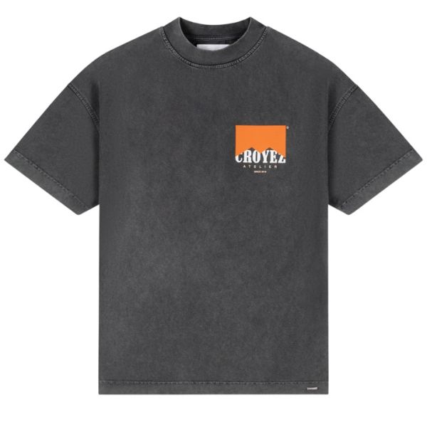 Croyez Fumes Amalfi T-shirt Washed Antraciet