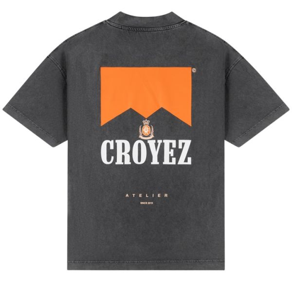 Croyez Fumes Amalfi T-shirt Washed Antraciet