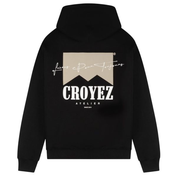 Croyez Fumes Hoodie Zwart