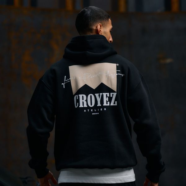 Croyez Fumes Hoodie Zwart