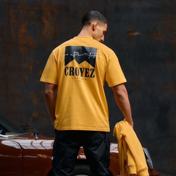 Croyez Fumes T-shirt Geel