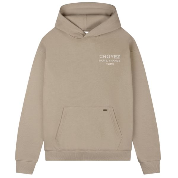Croyez Gallery Grunge Hoodie Beige