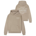 Croyez Gallery Grunge Hoodie Beige