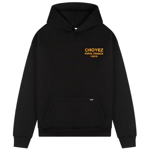 Croyez Gallery Grunge Hoodie Zwart