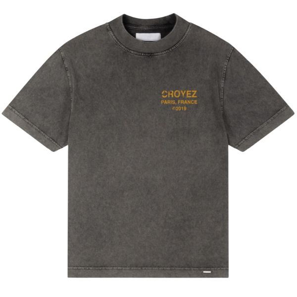 Croyez Gallery Grunge T-shirt Antraciet