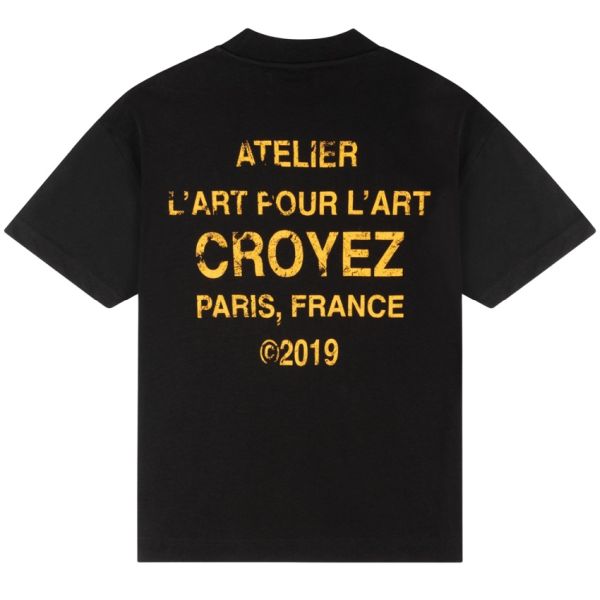 Croyez Gallery Grunge T-shirt Zwart