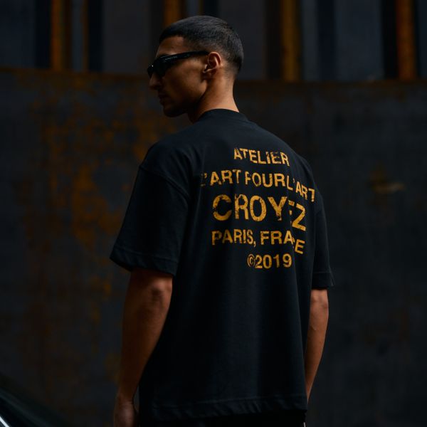 Croyez Gallery Grunge T-shirt Zwart