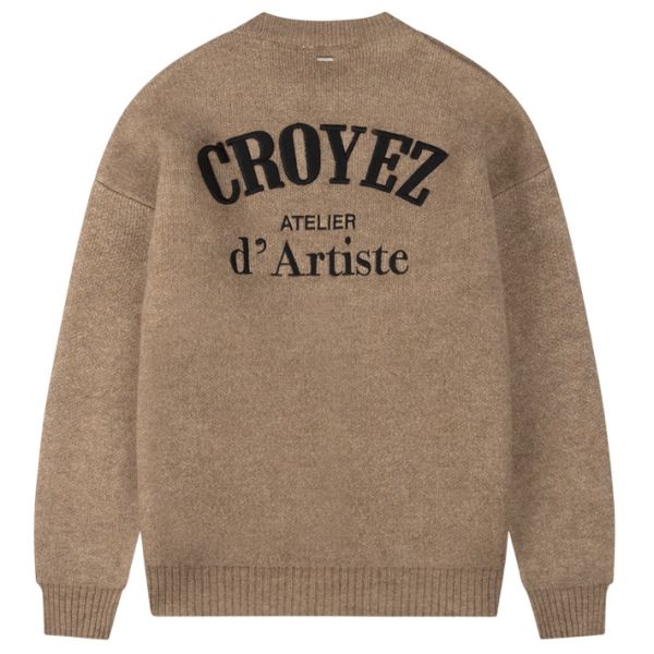Croyez Gallery Knit Sweater Beige