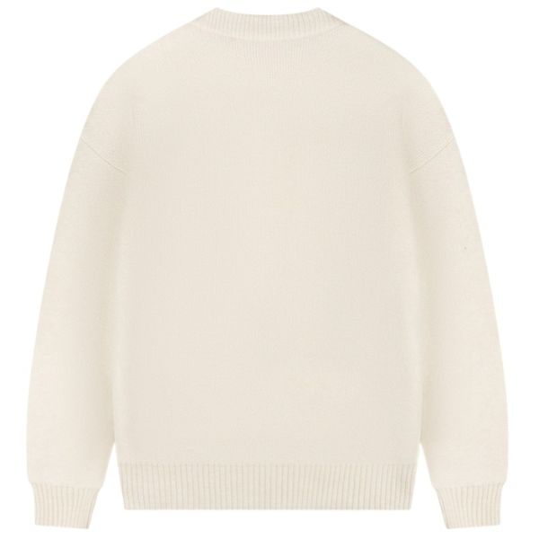 Croyez Heart Knit Sweater Off White