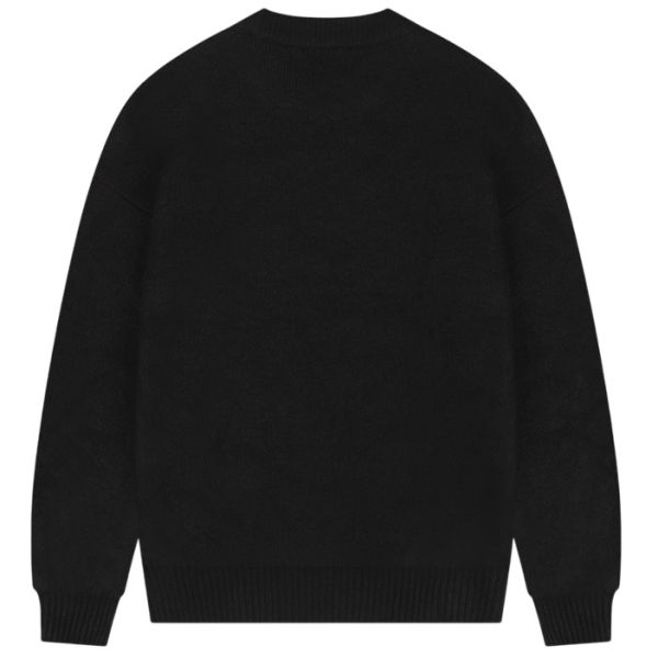 Croyez Heart Knit Sweater Zwart