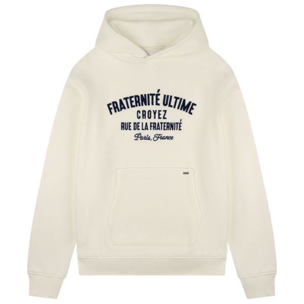 Croyez Heavyweight Fraternité Hoodie Off White