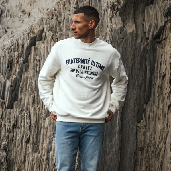 Croyez Heavyweight Fraternité Sweater Off White