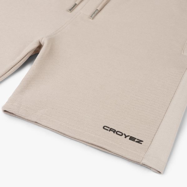 Croyez Heavyweight Logo Korte Broek Beige