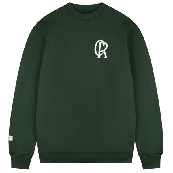 Croyez Initial Sweater Donker Groen
