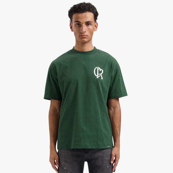 Croyez Initial T-shirt Donker Groen
