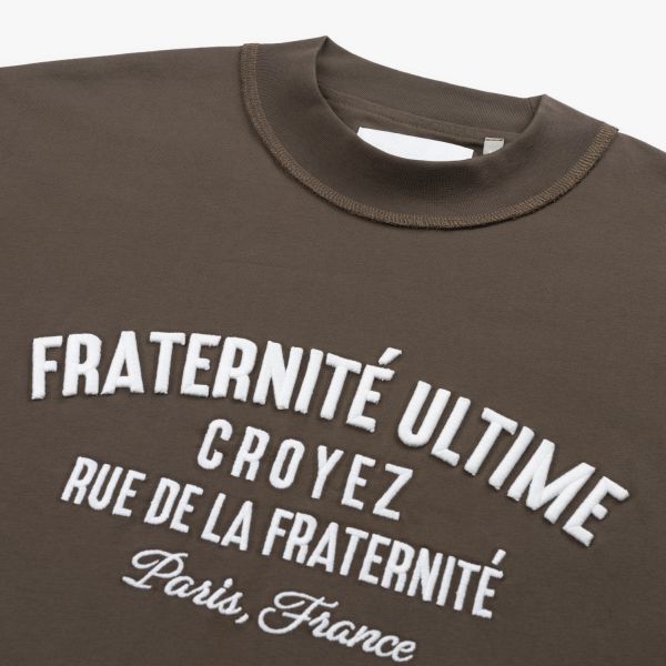 Croyez Inside Out Fraternité T-shirt Bruin