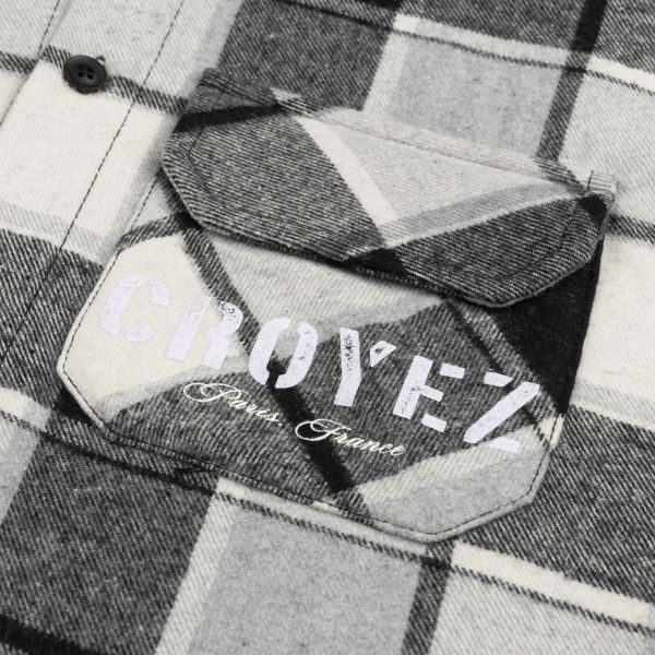 Croyez Interbellum Flannel Overshirt Zwart/Wit