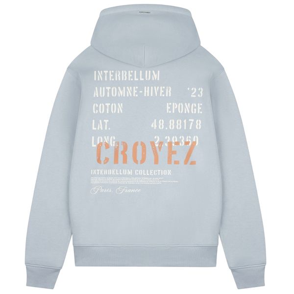 croyez interbellum hoodie blauw
