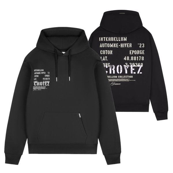 croyez interbellum hoodie zwart1.1