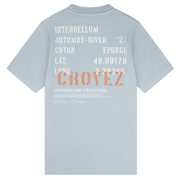 croyez interbellum t-shirt blauw