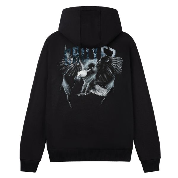 Croyez Lightning Eagle Hoodie Zwart/Blauw