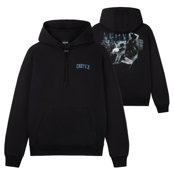 Croyez Lightning Eagle Hoodie Zwart/Blauw