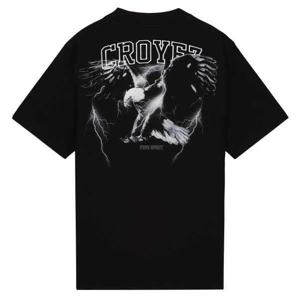 Croyez Lightning Eagle T-Shirt Zwart
