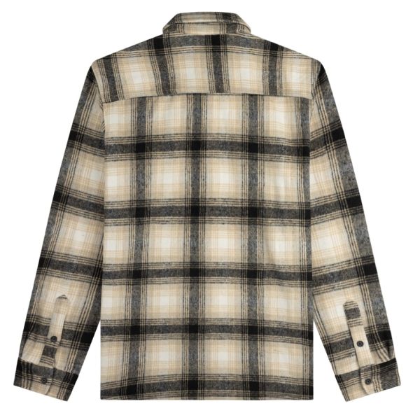 Croyez Midweight Flannel Overshirt Beige/Zwart