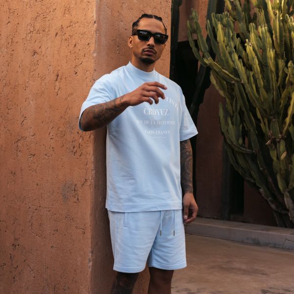 Croyez Oversized Atelier T-shirt Licht Blauw