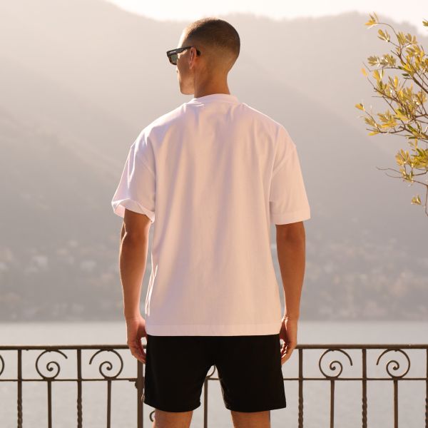 Croyez Oversized Fraternité T-shirt Wit